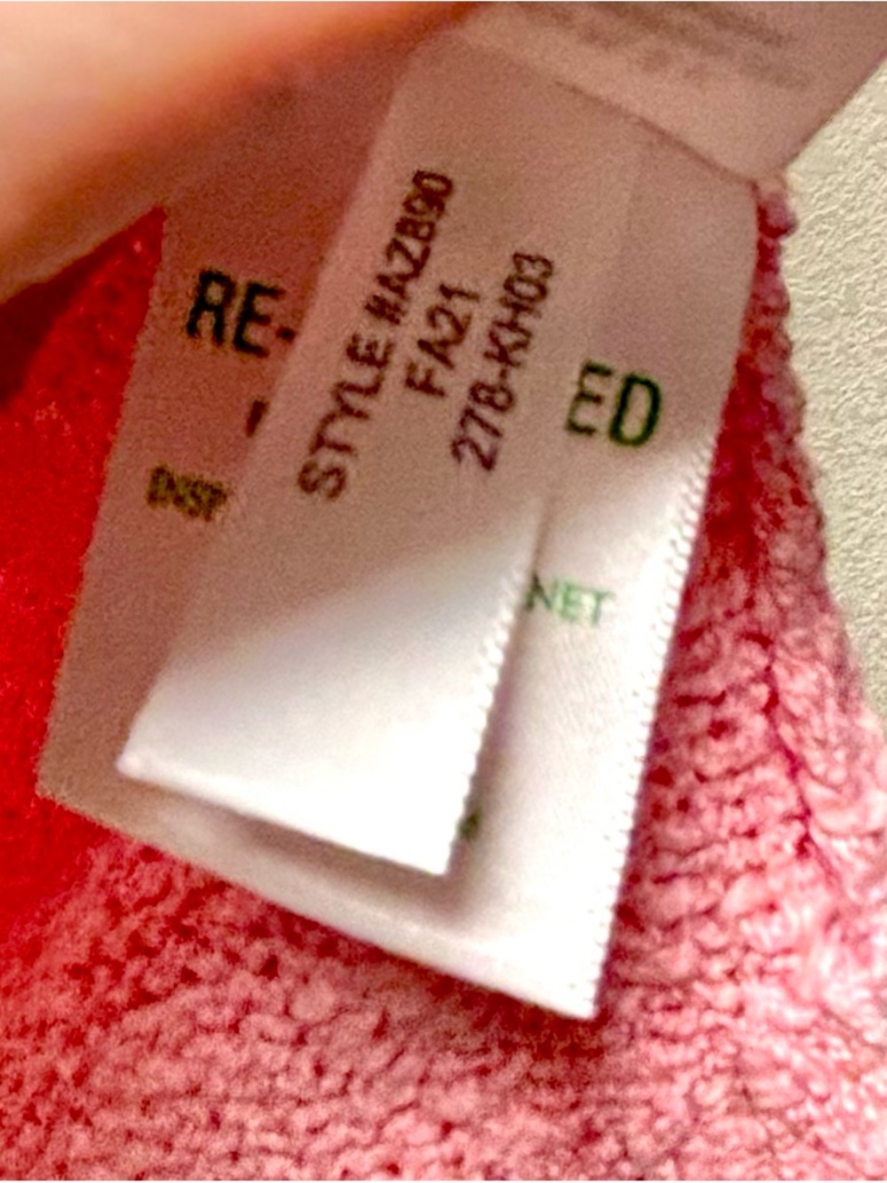 J. CREW Relaxed Soft “Slub” Pink V-Neck Boucle Textured Knit Pink Sweater - Picture 10 of 12